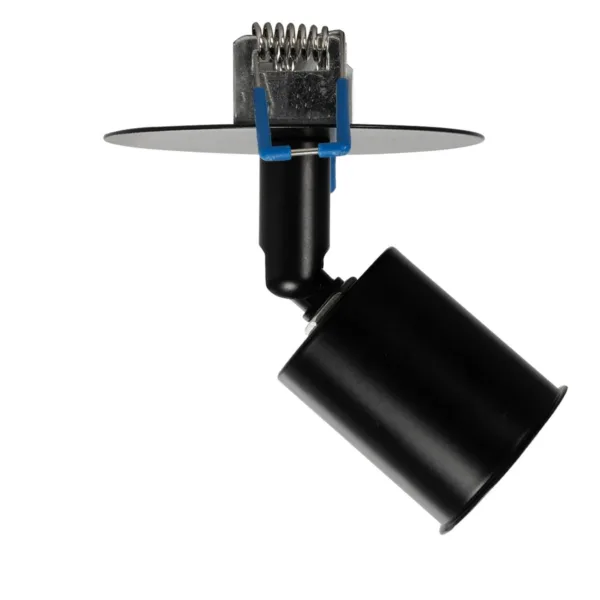 GloboStar® SARA 999-0058 Χωνευτό Φωτιστικό Οροφής Σποτ Μονόφωτο 1 x E27 IP20 Μαύρο Μέταλλο - Μ8,5 x Π8,5 x Υ11cm - Image 4