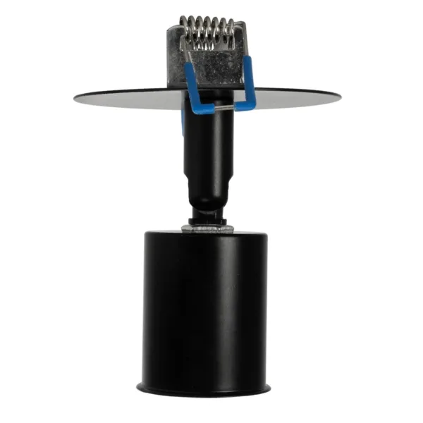 GloboStar® SARA 999-0058 Χωνευτό Φωτιστικό Οροφής Σποτ Μονόφωτο 1 x E27 IP20 Μαύρο Μέταλλο - Μ8,5 x Π8,5 x Υ11cm - Image 5