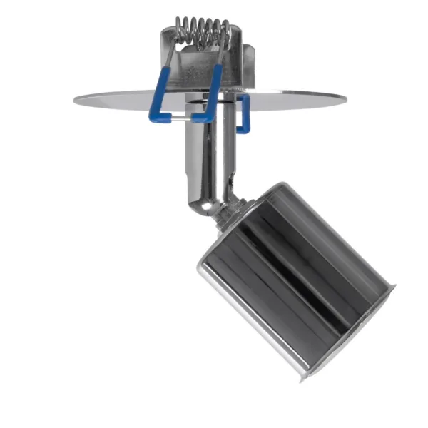 GloboStar® SARA 999-0059 Χωνευτό Φωτιστικό Οροφής Σποτ Μονόφωτο 1 x E27 IP20 Ασημί Μέταλλο - Μ8,5 x Π8,5 x Υ11cm - Image 4
