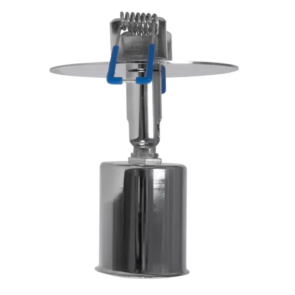 GloboStar® SARA 999-0059 Χωνευτό Φωτιστικό Οροφής Σποτ Μονόφωτο 1 x E27 IP20 Ασημί Μέταλλο - Μ8,5 x Π8,5 x Υ11cm - Image 5