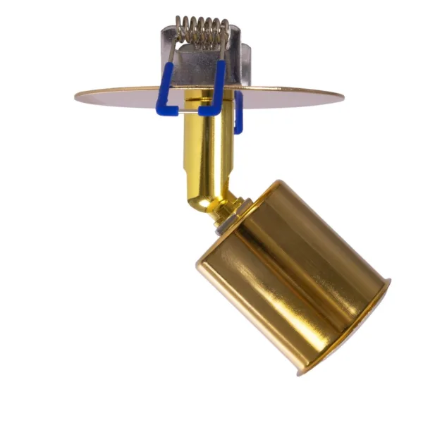 GloboStar® SARA 999-0060 Χωνευτό Φωτιστικό Οροφής Σποτ Μονόφωτο 1 x E27 IP20 Χρυσό Μέταλλο - Μ8,5 x Π8,5 x Υ11cm - Image 4