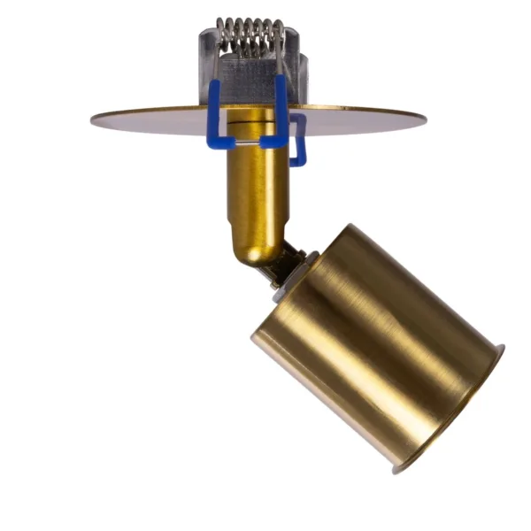 GloboStar® SARA 999-0061 Χωνευτό Φωτιστικό Οροφής Σποτ Μονόφωτο 1 x E27 IP20 Χρυσό Μέταλλο - Μ8,5 x Π8,5 x Υ11cm - Image 4