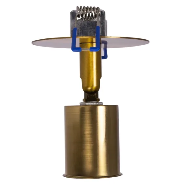 GloboStar® SARA 999-0061 Χωνευτό Φωτιστικό Οροφής Σποτ Μονόφωτο 1 x E27 IP20 Χρυσό Μέταλλο - Μ8,5 x Π8,5 x Υ11cm - Image 5