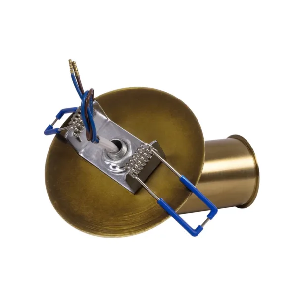 GloboStar® SARA 999-0061 Χωνευτό Φωτιστικό Οροφής Σποτ Μονόφωτο 1 x E27 IP20 Χρυσό Μέταλλο - Μ8,5 x Π8,5 x Υ11cm - Image 6