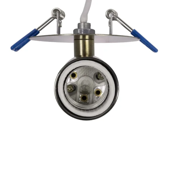 GloboStar® SARA 999-0062 Χωνευτό Φωτιστικό Οροφής Σποτ Μονόφωτο 1 x E27 IP20 Μπρούτζινο Μέταλλο - Μ8,5 x Π8,5 x Υ11cm - Image 2