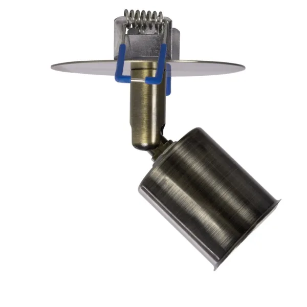 GloboStar® SARA 999-0062 Χωνευτό Φωτιστικό Οροφής Σποτ Μονόφωτο 1 x E27 IP20 Μπρούτζινο Μέταλλο - Μ8,5 x Π8,5 x Υ11cm - Image 4