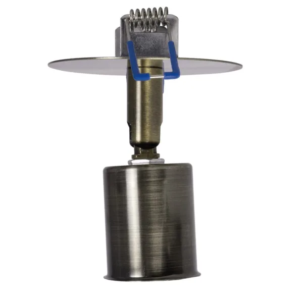 GloboStar® SARA 999-0062 Χωνευτό Φωτιστικό Οροφής Σποτ Μονόφωτο 1 x E27 IP20 Μπρούτζινο Μέταλλο - Μ8,5 x Π8,5 x Υ11cm - Image 5