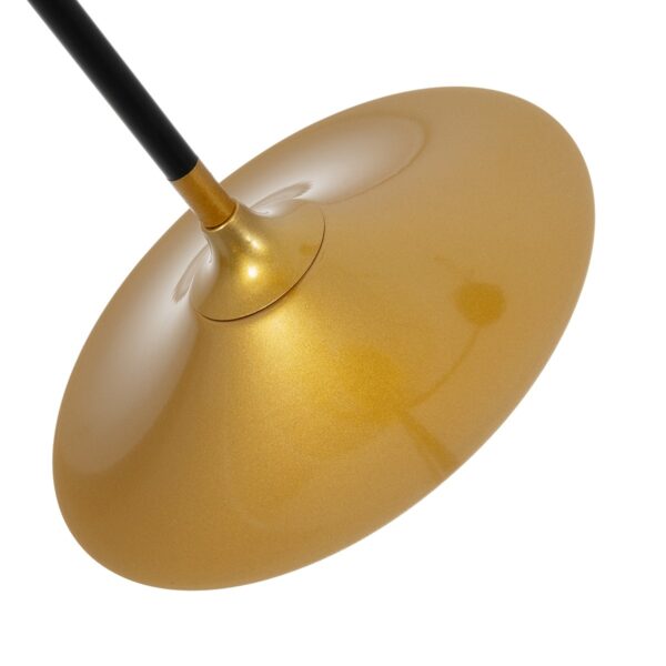 GloboStar® JOLIET 999-0044 Μοντέρνο Φωτιστικό Οροφής Πλέγμα Πολύφωτο 4 x G9 IP20 Μαύρο & Χρυσό Μέταλλο - Μ93 x Π20 x Υ106cm - Image 6