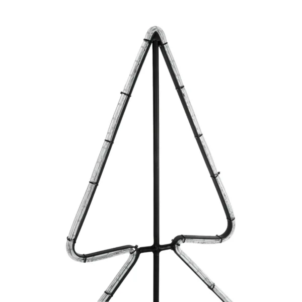 GLOBOSTAR® XMAS-TREE-SMALL Χριστουγεννιάτικο Διακοσμητικό Φωτιστικό LED 19,5W 780lm 360° AC 220-240V Αδιάβροχο IP65 Θερμό Λευκό 2700K - Μαύρο & Διάφανο - M102 x Π25 x Υ142cm - 2 Χρόνια Εγγύηση - Image 3
