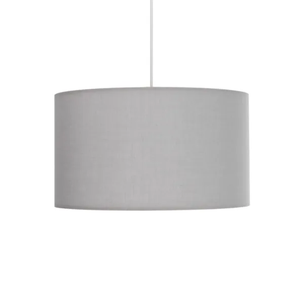 GloboStar® LOFTY 204-0093 Μοντέρνο Κρεμαστό Φωτιστικό Kαπέλο Μονόφωτο 1 x E27 IP20 Γκρι Ύφασμα - Μ38 x Π38 x Υ70cm - Image 4