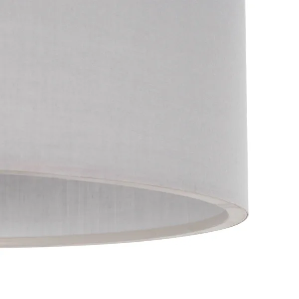 GloboStar® LOFTY 204-0093 Μοντέρνο Κρεμαστό Φωτιστικό Kαπέλο Μονόφωτο 1 x E27 IP20 Γκρι Ύφασμα - Μ38 x Π38 x Υ70cm - Image 7