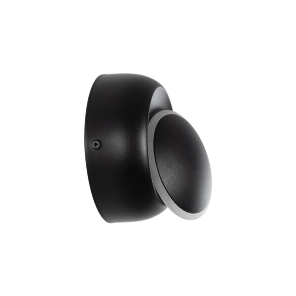 GLOBOSTAR® TSUKI 60675 Μοντέρνο Φωτιστικό Τοίχου - Απλίκα LED 5W 625lm 180° AC 220-240V Αδιάβροχο IP65 Θερμό Λευκό 2700K - Bridgelux COB Chip & TÜV SÜD Driver - Μαύρο Ματ - Μ14 x Π8.5 x Υ14cm - 5 Χρόνια Εγγύηση - Image 4