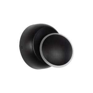 GLOBOSTAR® TSUKI 60675 Μοντέρνο Φωτιστικό Τοίχου - Απλίκα LED 5W 625lm 180° AC 220-240V Αδιάβροχο IP65 Θερμό Λευκό 2700K - Bridgelux COB Chip & TÜV SÜD Driver - Μαύρο Ματ - Μ14 x Π8.5 x Υ14cm - 5 Χρόνια Εγγύηση