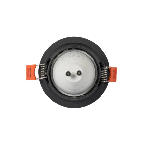 kelvo® DELTA 60629 Χωνευτό Κινούμενο Φωτιστικό Downlight Σποτ με Ντουί 1 x GU10 AC 220-240V IP20 - Μαύρο Ματ - Μ8.5 x Π8.5 x Υ3.5cm / Q7.5cm - Image 4
