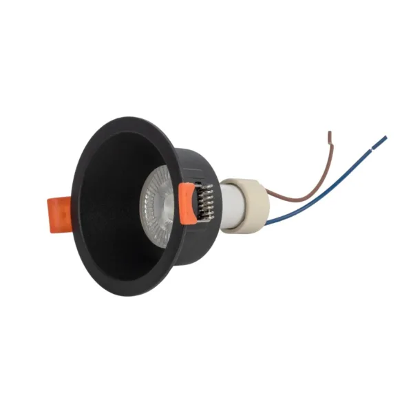 kelvo® DELTA 60629 Χωνευτό Κινούμενο Φωτιστικό Downlight Σποτ με Ντουί 1 x GU10 AC 220-240V IP20 - Μαύρο Ματ - Μ8.5 x Π8.5 x Υ3.5cm / Q7.5cm - Image 5