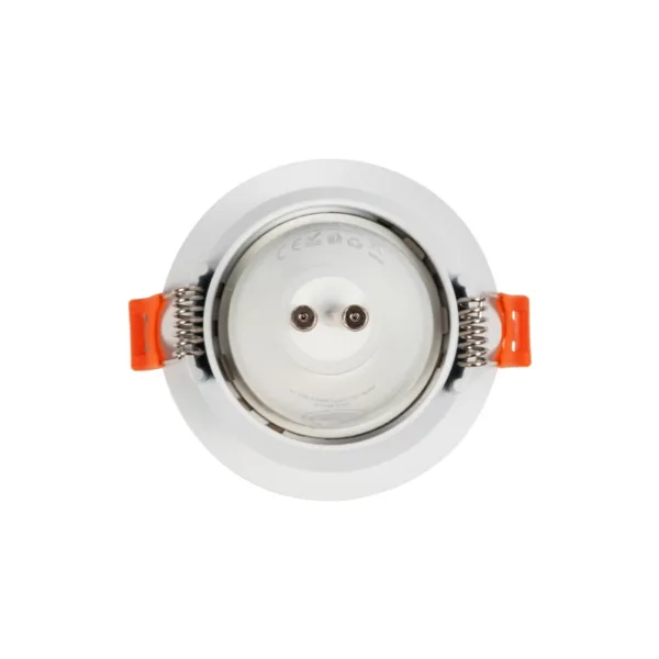 kelvo® DELTA 60630 Χωνευτό Κινούμενο Φωτιστικό Downlight Σποτ με Ντουί 1 x GU10 AC 220-240V IP20 - Λευκό Ματ - Μ8.5 x Π8.5 x Υ3.5cm / Q7.5cm - Image 4