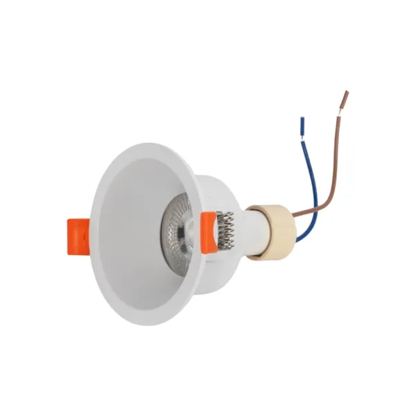 kelvo® DELTA 60630 Χωνευτό Κινούμενο Φωτιστικό Downlight Σποτ με Ντουί 1 x GU10 AC 220-240V IP20 - Λευκό Ματ - Μ8.5 x Π8.5 x Υ3.5cm / Q7.5cm - Image 5