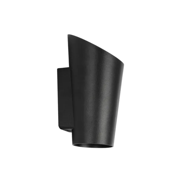 GLOBOSTAR® GANETTI 60671 Μοντέρνο Φωτιστικό Τοίχου - Απλίκα LED 10W 1250lm 60° AC 220-240V Αδιάβροχο IP65 Θερμό Λευκό 2700K - Bridgelux COB Chip & TÜV SÜD Driver - Μαύρο Ματ - Μ9.5 x Π11 x Υ19cm - 5 Χρόνια Εγγύηση - Image 3