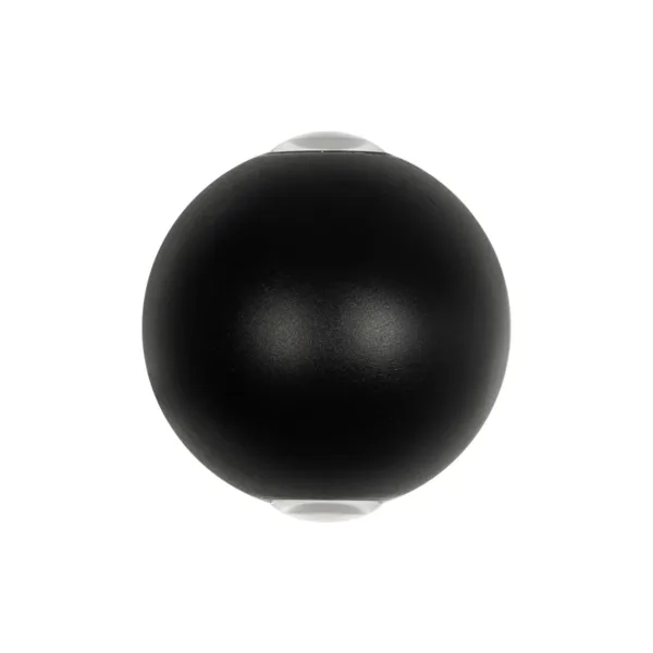GLOBOSTAR® VEGA 60672 Μοντέρνο Φωτιστικό Τοίχου - Απλίκα LED 6W 750lm 30° AC 220-240V Αδιάβροχο IP65 Θερμό Λευκό 2700K - Bridgelux COB Chip & TÜV SÜD Driver - Μαύρο Ματ - Μ10 x Π7.5 x Υ10cm - 5 Χρόνια Εγγύηση - Image 2