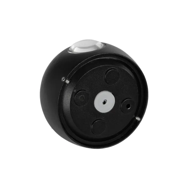 GLOBOSTAR® VEGA 60672 Μοντέρνο Φωτιστικό Τοίχου - Απλίκα LED 6W 750lm 30° AC 220-240V Αδιάβροχο IP65 Θερμό Λευκό 2700K - Bridgelux COB Chip & TÜV SÜD Driver - Μαύρο Ματ - Μ10 x Π7.5 x Υ10cm - 5 Χρόνια Εγγύηση - Image 4