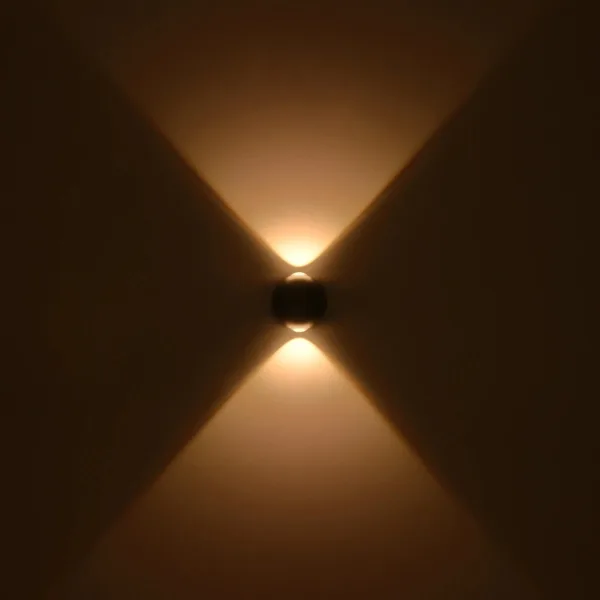 GLOBOSTAR® VEGA 60672 Μοντέρνο Φωτιστικό Τοίχου - Απλίκα LED 6W 750lm 30° AC 220-240V Αδιάβροχο IP65 Θερμό Λευκό 2700K - Bridgelux COB Chip & TÜV SÜD Driver - Μαύρο Ματ - Μ10 x Π7.5 x Υ10cm - 5 Χρόνια Εγγύηση - Image 6