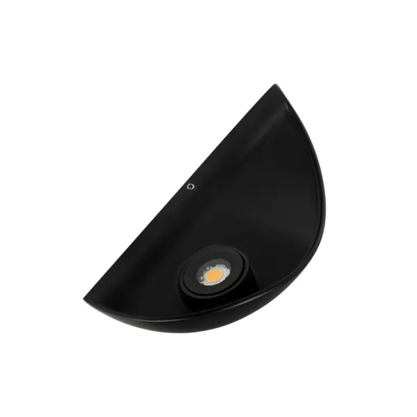GLOBOSTAR® SELENE 60674 Μοντέρνο Φωτιστικό Τοίχου - Απλίκα LED 5W 625lm 90° AC 220-240V Αδιάβροχο IP65 Θερμό Λευκό 2700K - Bridgelux COB Chip & TÜV SÜD Driver - Μαύρο Ματ - Μ20 x Π9 x Υ12cm - 5 Χρόνια Εγγύηση - Image 6
