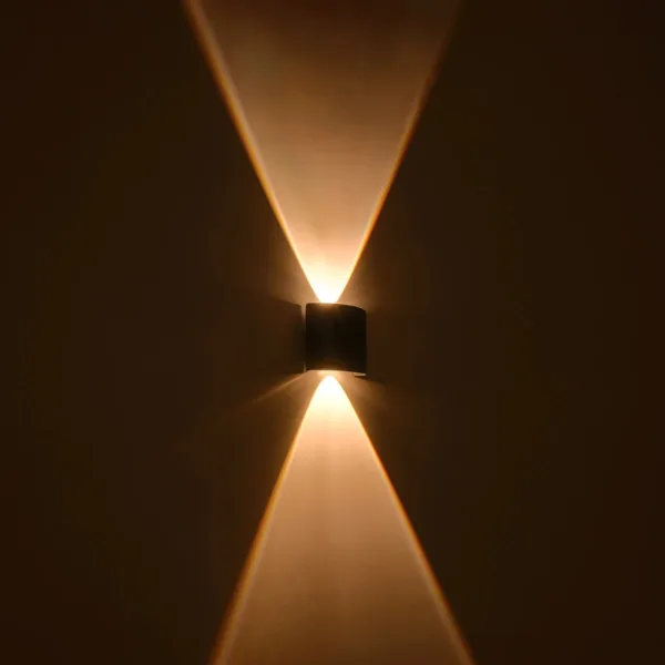 GLOBOSTAR® SIXOAD 60676 Μοντέρνο Φωτιστικό Τοίχου - Απλίκα LED 4W 500lm 30° AC 220-240V Αδιάβροχο IP65 Θερμό Λευκό 2700K - CREE XPE Chip & TÜV SÜD Driver - Μαύρο Ματ - Μ8.5 x Π3.5 x Υ8cm - 5 Χρόνια Εγγύηση - Image 8