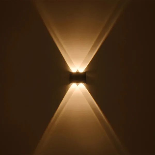 GLOBOSTAR® SIXOAD 60677 Μοντέρνο Φωτιστικό Τοίχου - Απλίκα LED 8W 1000lm 30° AC 220-240V Αδιάβροχο IP65 Θερμό Λευκό 2700K - CREE XPE Chip & TÜV SÜD Driver - Μαύρο Ματ - Μ12 x Π4 x Υ8cm - 5 Χρόνια Εγγύηση - Image 6