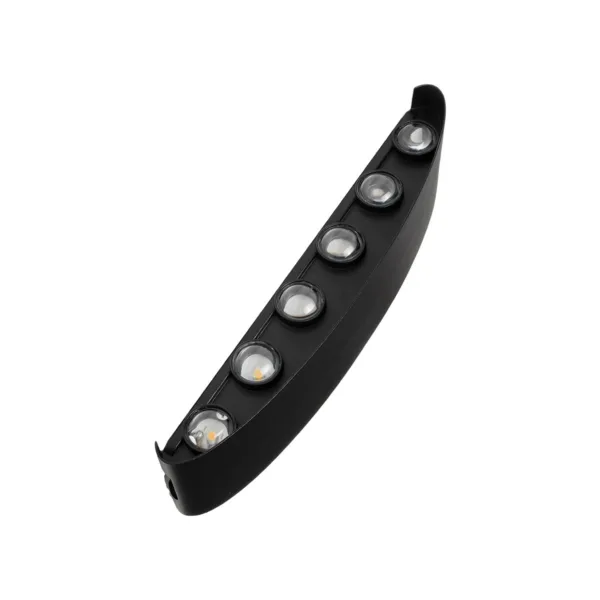 GLOBOSTAR® SIXOAD 60678 Μοντέρνο Φωτιστικό Τοίχου - Απλίκα LED 24W 3000lm 30° AC 220-240V Αδιάβροχο IP65 Θερμό Λευκό 2700K - CREE XPE Chip & TÜV SÜD Driver - Μαύρο Ματ - Μ32 x Π5.5 x Υ8cm - 5 Χρόνια Εγγύηση - Image 5