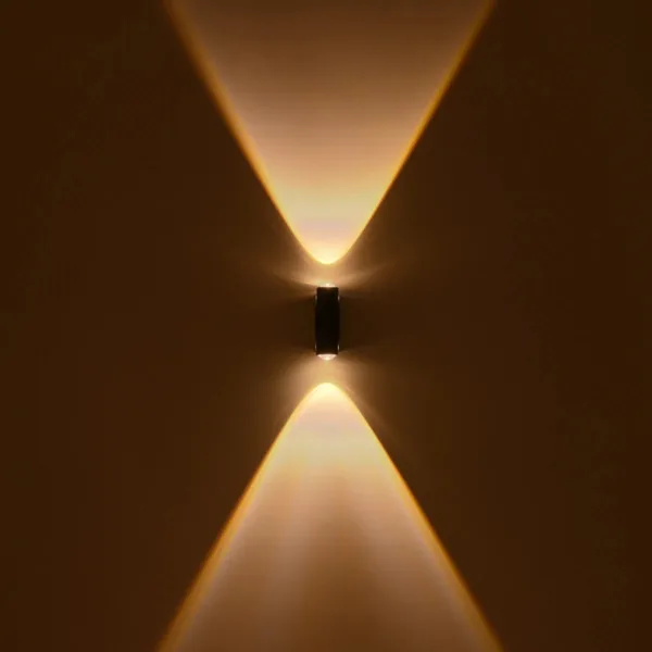 GLOBOSTAR® ARC 60679 Μοντέρνο Φωτιστικό Τοίχου - Απλίκα LED 4W 500lm 30° AC 220-240V Αδιάβροχο IP65 Θερμό Λευκό 2700K - CREE XPE Chip & TÜV SÜD Driver - Μαύρο Ματ - Μ3.5 x Π4.8 x Υ11.5cm - 5 Χρόνια Εγγύηση - Image 7