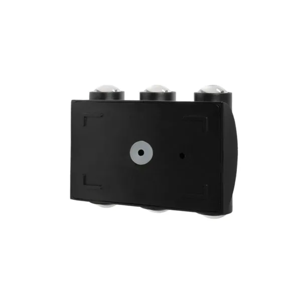 GLOBOSTAR® ARC 60680 Μοντέρνο Φωτιστικό Τοίχου - Απλίκα LED 12W 1500lm 30° AC 220-240V Αδιάβροχο IP65 Θερμό Λευκό 2700K - CREE XPE Chip & TÜV SÜD Driver - Μαύρο Ματ - Μ14 x Π4.8 x Υ11.5cm - 5 Χρόνια Εγγύηση - Image 4