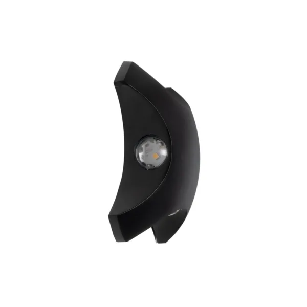 GLOBOSTAR® SPARK 60683 Μοντέρνο Φωτιστικό Τοίχου - Απλίκα LED 8W 1000lm 30° AC 220-240V Αδιάβροχο IP65 Θερμό Λευκό 2700K - CREE XPE Chip & TÜV SÜD Driver - Μαύρο Ματ - Μ14.5 x Π5 x Υ14.5cm - 5 Χρόνια Εγγύηση - Image 3