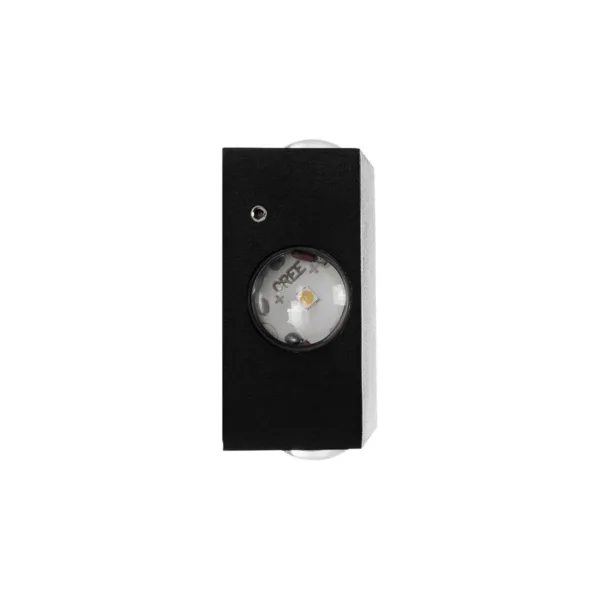 GLOBOSTAR® HIKARI 60686 Μοντέρνο Φωτιστικό Τοίχου - Απλίκα LED 8W 1000lm 30° AC 220-240V Αδιάβροχο IP65 Θερμό Λευκό 2700K - CREE XPE Chip & TÜV SÜD Driver - Μαύρο Ματ - Μ9 x Π4 x Υ9cm - 5 Χρόνια Εγγύηση - Image 3