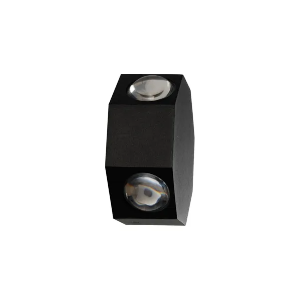GLOBOSTAR® HIKARI 60687 Μοντέρνο Φωτιστικό Τοίχου - Απλίκα LED 8W 1000lm 30° AC 220-240V Αδιάβροχο IP65 Θερμό Λευκό 2700K - CREE XPE Chip & TÜV SÜD Driver - Μαύρο Ματ - Μ10 x Π4 x Υ10cm - 5 Χρόνια Εγγύηση - Image 3