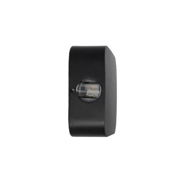 GLOBOSTAR® LUZ 60688 Μοντέρνο Φωτιστικό Τοίχου - Απλίκα LED 8W 1000lm 10° AC 220-240V Αδιάβροχο IP65 Θερμό Λευκό 2700K - CREE XPE Chip & TÜV SÜD Driver - Μαύρο Ματ - Μ13.5 x Π4.5 x Υ13.5cm - 5 Χρόνια Εγγύηση - Image 5