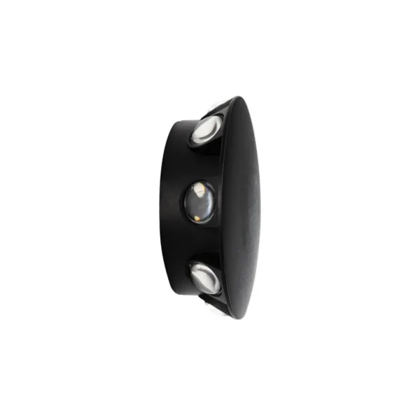 GLOBOSTAR® SOL 60796 Μοντέρνο Φωτιστικό Τοίχου - Απλίκα LED 16W 2000lm 30° AC 220-240V Αδιάβροχο IP65 Θερμό Λευκό 2700K - CREE XPE Chip & TÜV SÜD Driver - Μαύρο Ματ - Μ16 x Π5.5 x Υ16cm - 5 Χρόνια Εγγύηση - Image 3