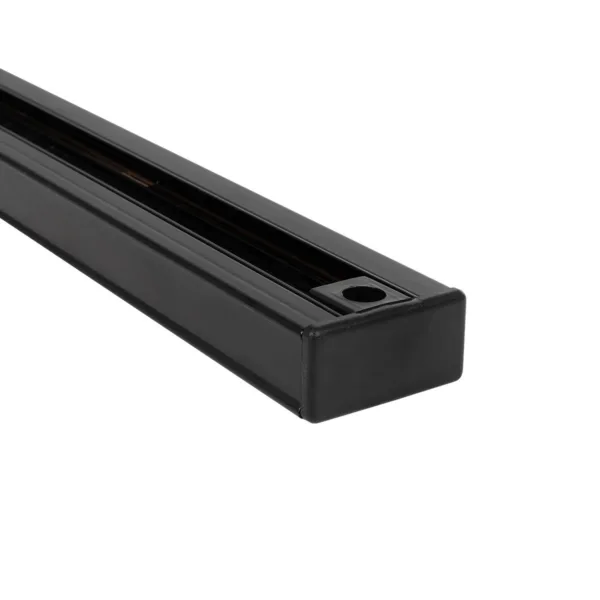 GLOBOSTAR® TRACKOLD-2PH 60875 Διφασική Ράγα 3 Καλωδίων 2L+1N για Σύστημα Ράγας Trackold-2PH AC 220-240V IP20 - Μαύρο Ματ - Μ100 x Π5 x Υ1cm - Image 3