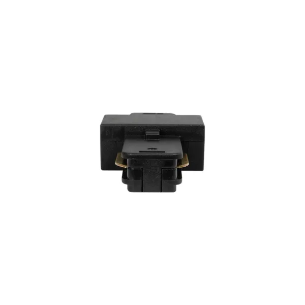 GLOBOSTAR® EUROTRACK-1PH 60903 Μονοφασικός Σύνδεσμος I Επέκτασης Ράγας 2 Καλωδίων 1L+1N για Σύστημα Ράγας Eurotrack-1PH AC 220-240V IP20 - Μαύρο Ματ - Μ9.3 x Π3.5 x Υ1.6cm - Image 3