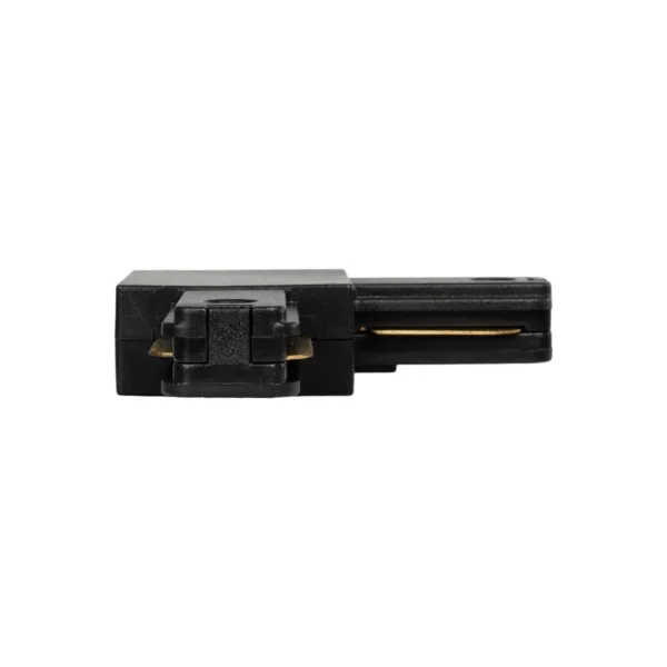 GLOBOSTAR® EUROTRACK-1PH 60905 Μονοφασικός Σύνδεσμος Γ Ράγας 2 Καλωδίων 1L+1N για Σύστημα Ράγας Eurotrack-1PH AC 220-240V IP20 - Μαύρο Ματ - Μ6.5 x Π6.5 x Υ1.6cm - Image 3