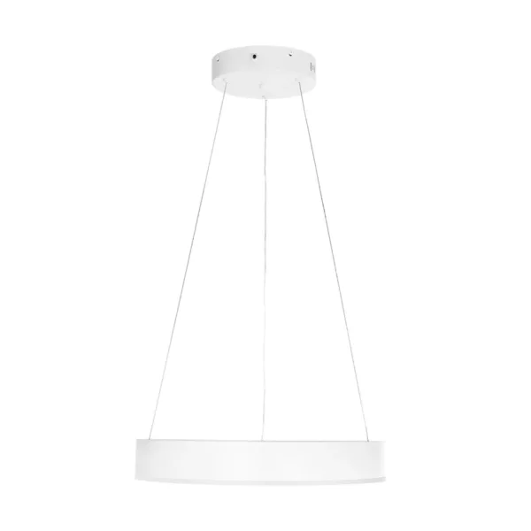 GLOBOSTAR® VENOM 61174 Μοντέρνο Κρεμαστό Φωτιστικό Οροφής LED 30W 3513lm 120° AC 220-240V IP20 Ρυθμιζόμενο Λευκό CCT με Χειριστήριο από 2700K έως 6000K Dimmable - Lumileds SMD Chip - Λευκό Ματ - Μ40 x Π40 x Υ6.5cm - 3 Χρόνια Εγγύηση - Image 3