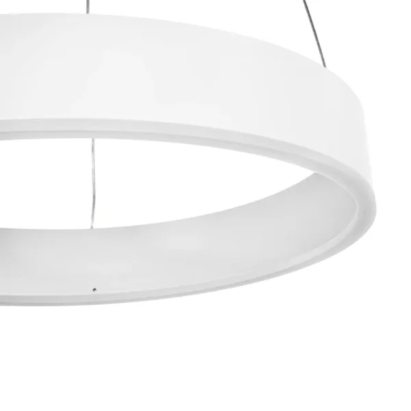 GLOBOSTAR® VENOM 61174 Μοντέρνο Κρεμαστό Φωτιστικό Οροφής LED 30W 3513lm 120° AC 220-240V IP20 Ρυθμιζόμενο Λευκό CCT με Χειριστήριο από 2700K έως 6000K Dimmable - Lumileds SMD Chip - Λευκό Ματ - Μ40 x Π40 x Υ6.5cm - 3 Χρόνια Εγγύηση - Image 5