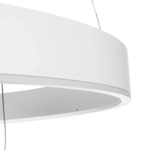 GLOBOSTAR® VENOM TRIO 61189 Μοντέρνο Κρεμαστό Φωτιστικό Οροφής LED 120W 14158lm 120° AC 220-240V IP20 Ρυθμιζόμενο Λευκό CCT με Χειριστήριο από 2700K έως 6000K Dimmable - Lumileds SMD Chip - Λευκό Ματ - Μ80 x Π80 x Υ60cm - 3 Χρόνια Εγγύηση - Image 6