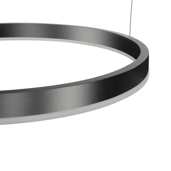 kelvo® VENOM 61191 Μοντέρνο Κρεμαστό Φωτιστικό Οροφής LED 150W 17659lm 120° AC 220-240V IP20 Ρυθμιζόμενο Λευκό CCT με Χειριστήριο από 2700K έως 6000K Dimmable - Lumileds SMD Chip - Μαύρο Ματ - Μ150 x Π90 x Υ60cm - 3 Χρόνια Εγγύηση - Image 4