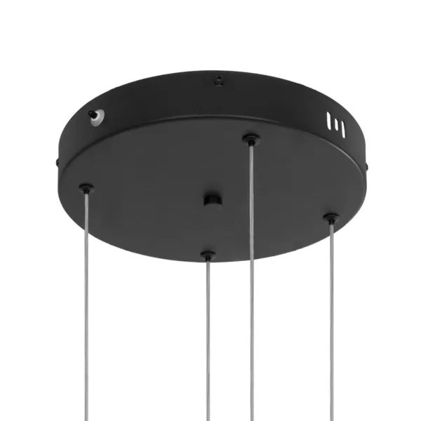 kelvo® VENOM 61191 Μοντέρνο Κρεμαστό Φωτιστικό Οροφής LED 150W 17659lm 120° AC 220-240V IP20 Ρυθμιζόμενο Λευκό CCT με Χειριστήριο από 2700K έως 6000K Dimmable - Lumileds SMD Chip - Μαύρο Ματ - Μ150 x Π90 x Υ60cm - 3 Χρόνια Εγγύηση - Image 6