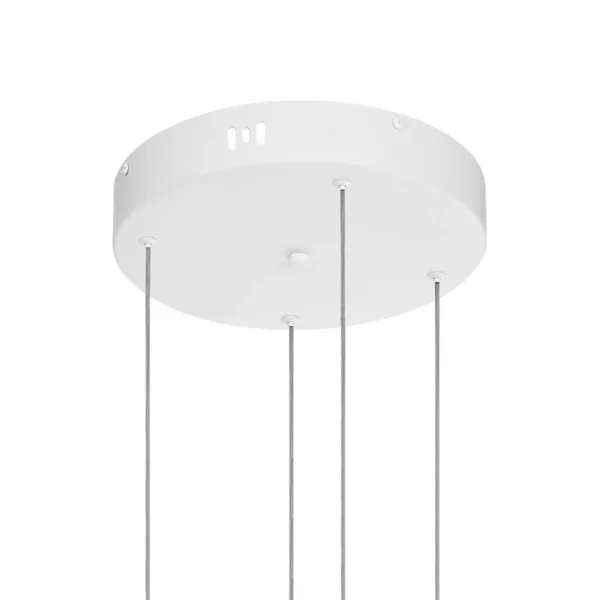 kelvo® VENOM 61192 Μοντέρνο Κρεμαστό Φωτιστικό Οροφής LED 150W 17659lm 120° AC 220-240V IP20 Ρυθμιζόμενο Λευκό CCT με Χειριστήριο από 2700K έως 6000K Dimmable - Lumileds SMD Chip - Λευκό Ματ - Μ150 x Π90 x Υ60cm - 3 Χρόνια Εγγύηση - Image 6