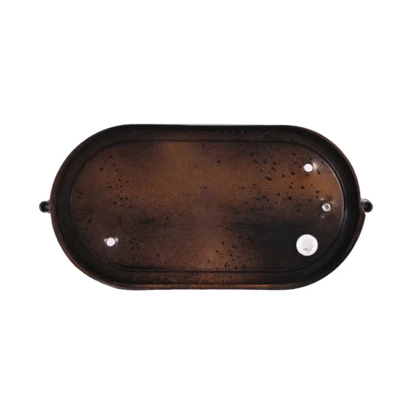 GLOBOSTAR® BOATLIGHT 61622 Vintage Φωτιστικό Καραβοχελώνα Τοίχου - Απλίκα με Ντουί 1 x E27 AC 220-240V Αδιάβροχο IP65 - Χάλκινο Παλαιωμένο Εφέ Σκουριάς Ματ - Μ21 x Π10.4 x Υ9cm - Image 5