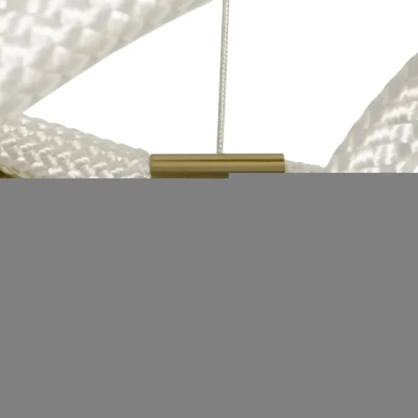 kelvo® GLOW 61657 Μοντέρνο Κρεμαστό Φωτιστικό Οροφής LED 30W 3000lm 360° AC 220-240V IP20 Ρυθμιζόμενο Λευκό CCT με Χειριστήριο από 2700K έως 6000K Dimmable - Lumileds SMD Chip - Χρυσό Πλατίνα & Λευκό Νήμα - Μ40 x Π40 x Υ35cm - 3 Χρόνια Εγγύηση - Image 8