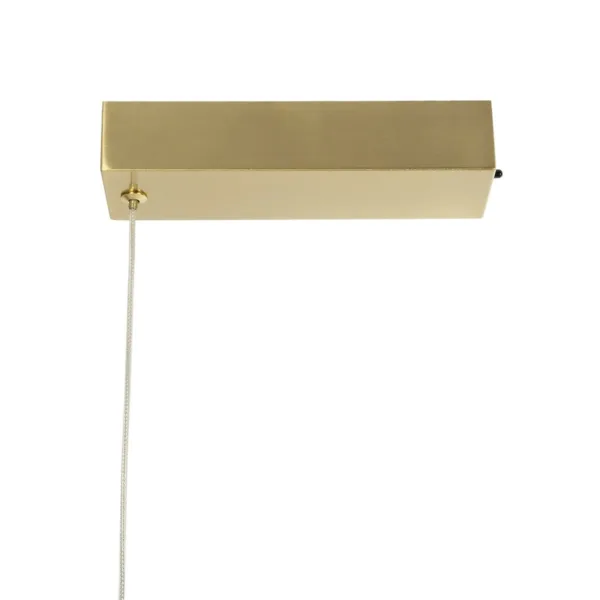 kelvo® GLOW 61663 Μοντέρνο Κρεμαστό Φωτιστικό Οροφής LED 45W 4500lm 360° AC 220-240V IP20 Ρυθμιζόμενο Λευκό CCT με Χειριστήριο από 2700K έως 6000K Dimmable - Lumileds SMD Chip - Χρυσό Πλατίνα & Λευκό Νήμα - Μ150 x Π35 x Υ50cm - 3 Χρόνια Εγγύηση - Image 10