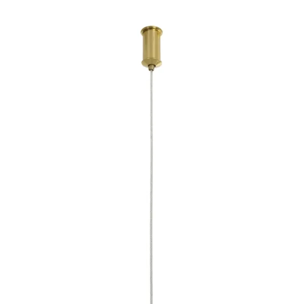 kelvo® GLOW 61665 Μοντέρνο Κρεμαστό Φωτιστικό Οροφής LED 28W 2800lm 360° AC 220-240V IP20 Ρυθμιζόμενο Λευκό CCT με Χειριστήριο από 2700K έως 6000K Dimmable - Lumileds SMD Chip - Χρυσό Πλατίνα & Λευκό Νήμα - Μ160 x Π3 x Υ25cm - 3 Χρόνια Εγγύηση - Image 11