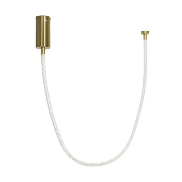 kelvo® GLOW 61666 Μοντέρνο Κρεμαστό Φωτιστικό Οροφής LED 27W 2700lm 360° AC 220-240V IP20 Ρυθμιζόμενο Λευκό CCT με Χειριστήριο από 2700K έως 6000K Dimmable - Lumileds SMD Chip - Χρυσό Πλατίνα & Λευκό Νήμα - Μ80 x Π3 x Υ80cm - 3 Χρόνια Εγγύηση - Image 3